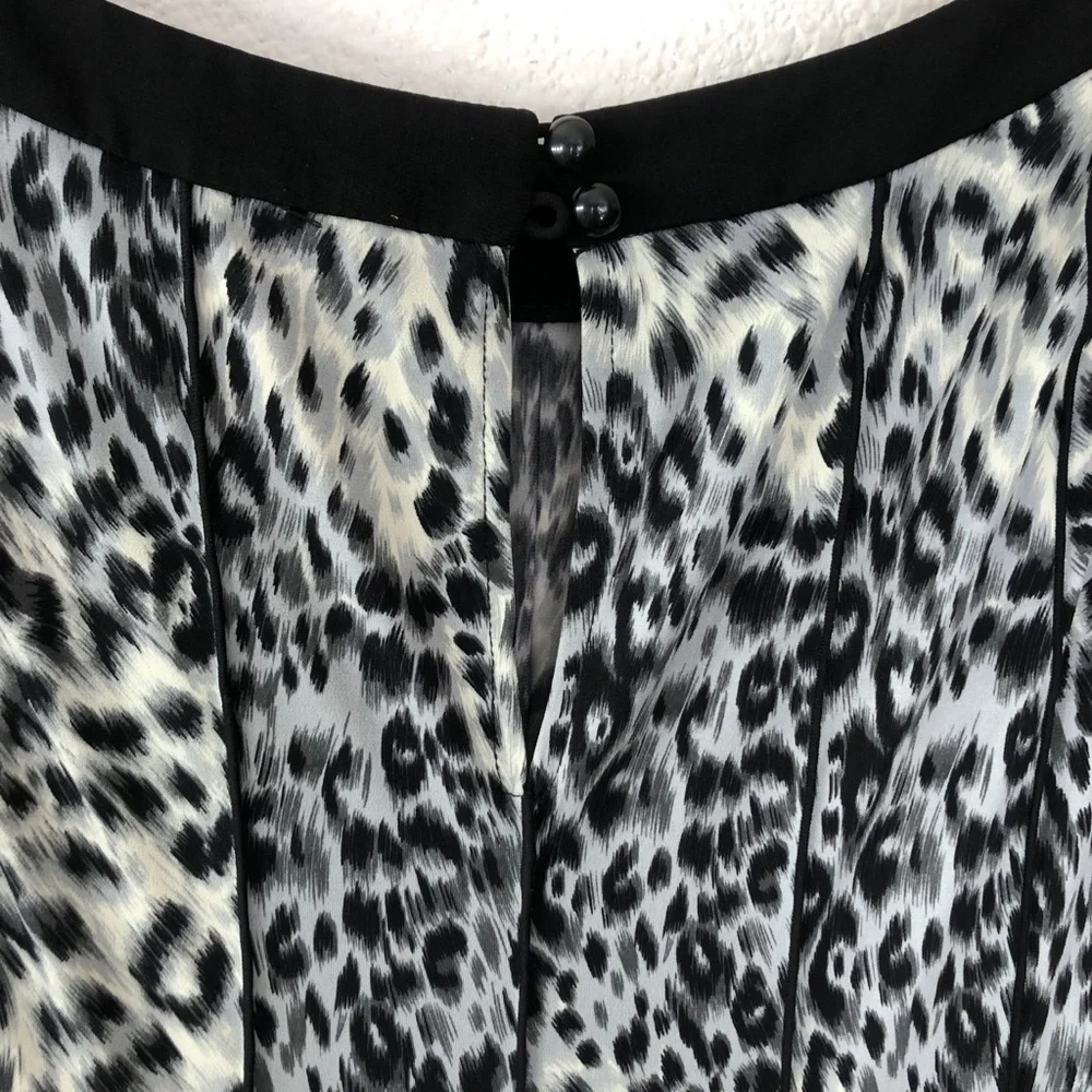 Sandra Darren Leopard Print Dress